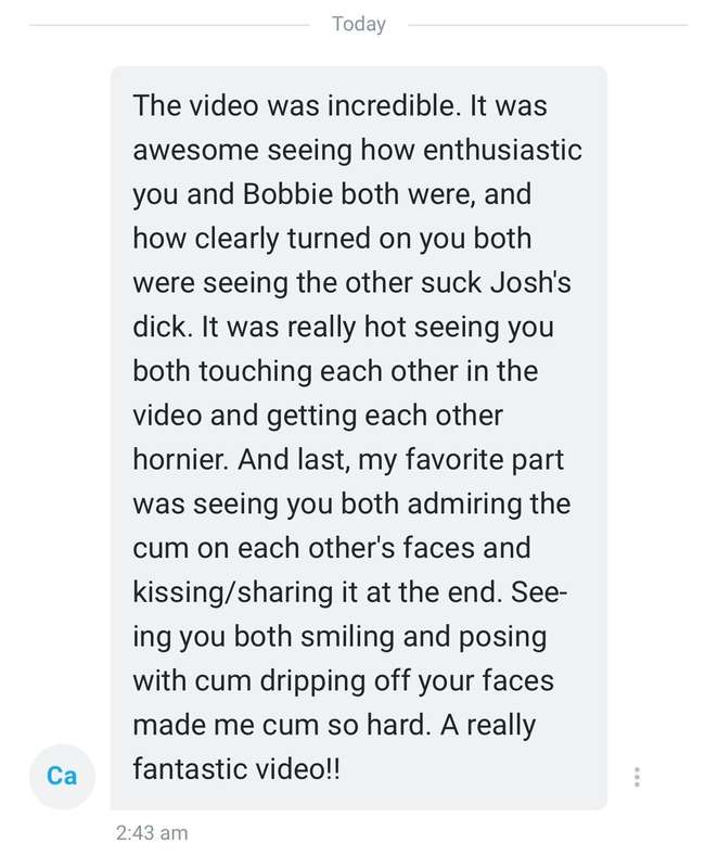 My first ever girl/girl/boy vid is proving to be VERY popula.. 1