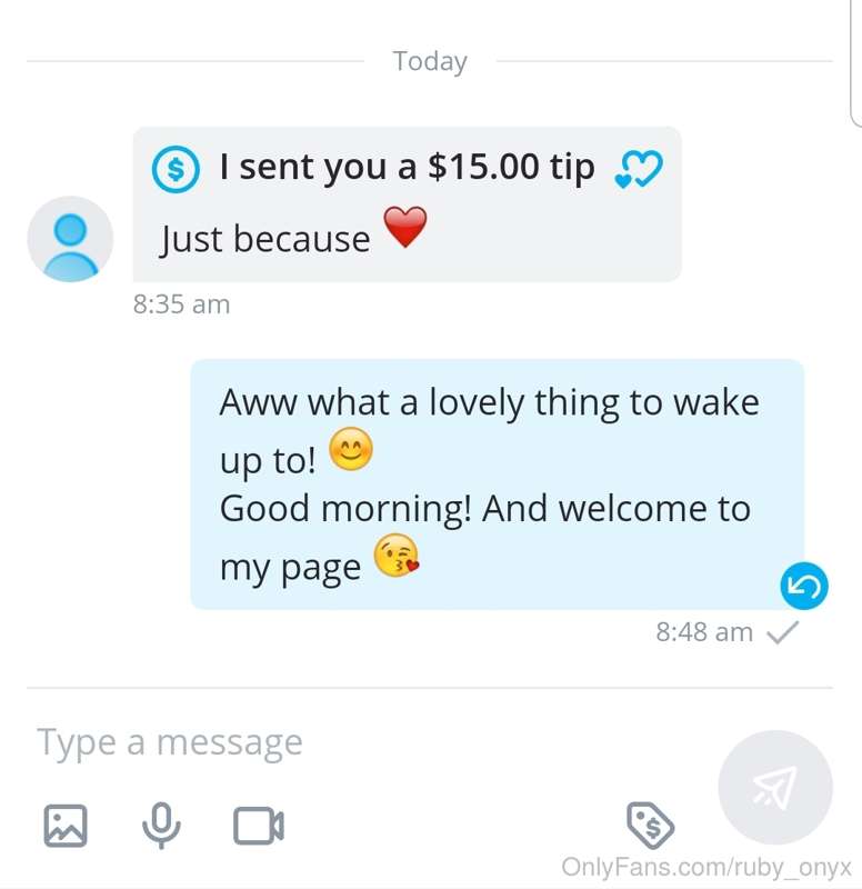 Ya know, you guys are free to tip "just because" any time yo..