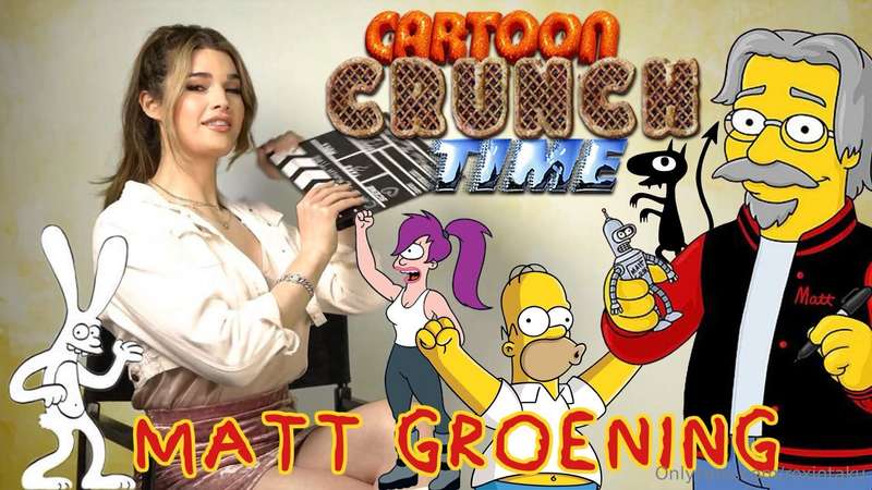 Welcome back to @oftv 'Cartoon Crunch Time!' Matt Groening i..