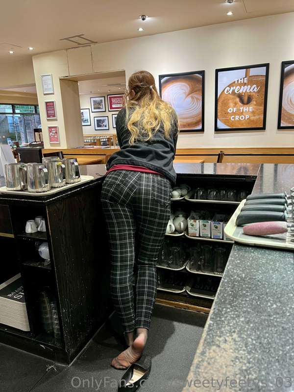 Come for a coffee so I can serve you my feet instead 😉 5