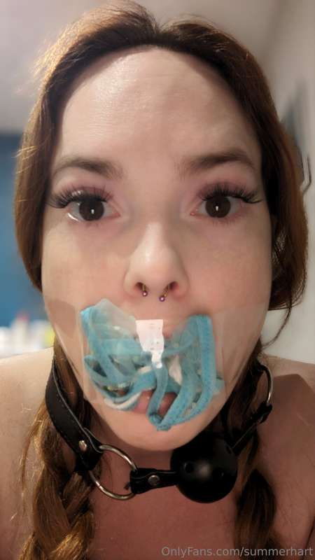 Some fun gagged pics for you, done by request. 💕 5