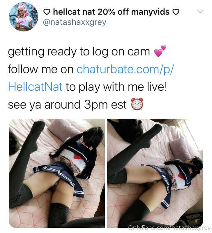 Chaturbate.com/p/HellcatNat 👉🏼💻💦