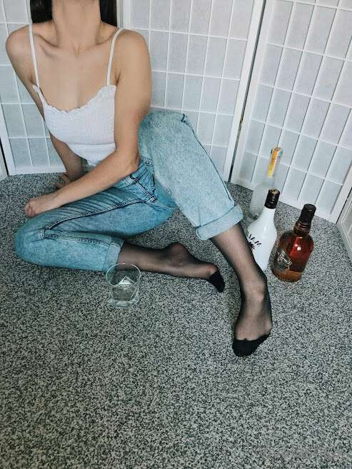 you + me + my feet + alcohol = A party for your dick! 

I've.. 16