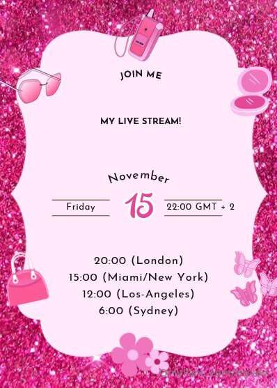 ATTENTION!!!I will be live streaming this Friday!💞💘I really ..