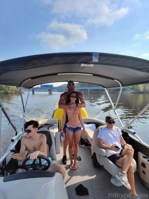 Looked for a rock, the boat rental guy told us about for abo..