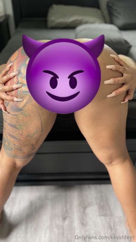 TIGHT ASS THONGArched up on the bed showing you every part o..