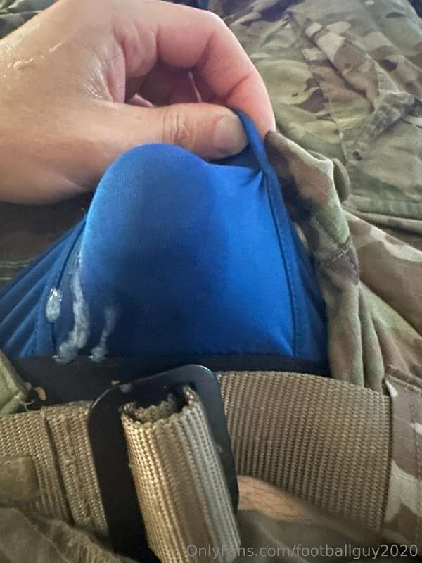 Me jerking my hot soldier cock! 11