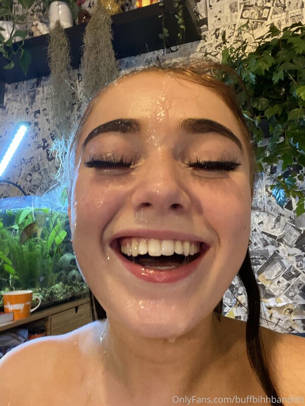 Absolutely covered in cum and loving it