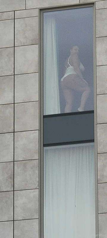 When you've been stood in the window dressed like this but d..