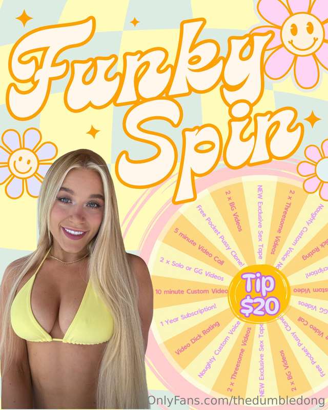 🧡🌼 FEELIN' FUNKY SPIN 🌼🧡 Being in the sun made me happy so I..