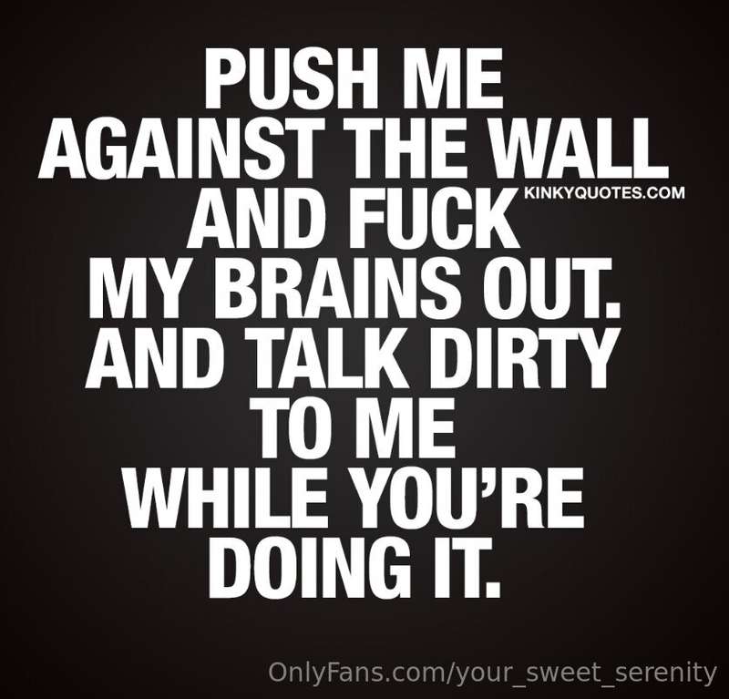 Please...? Don't make Me beg...