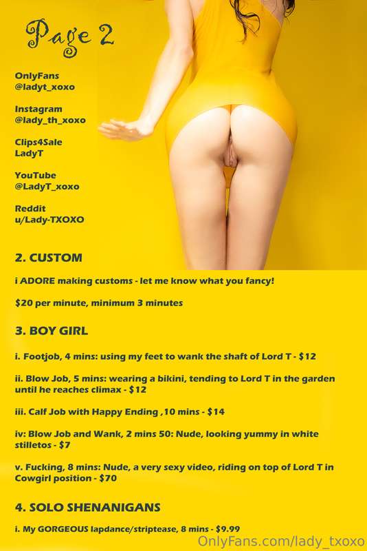 My Menu: Page 2xoxo