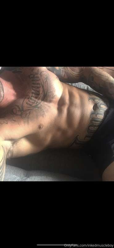 Use to have abs under the tattoos now.