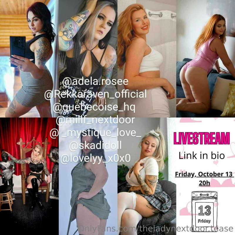 Hey babe dans moins de 2 semaines je serais en live sur ma v..