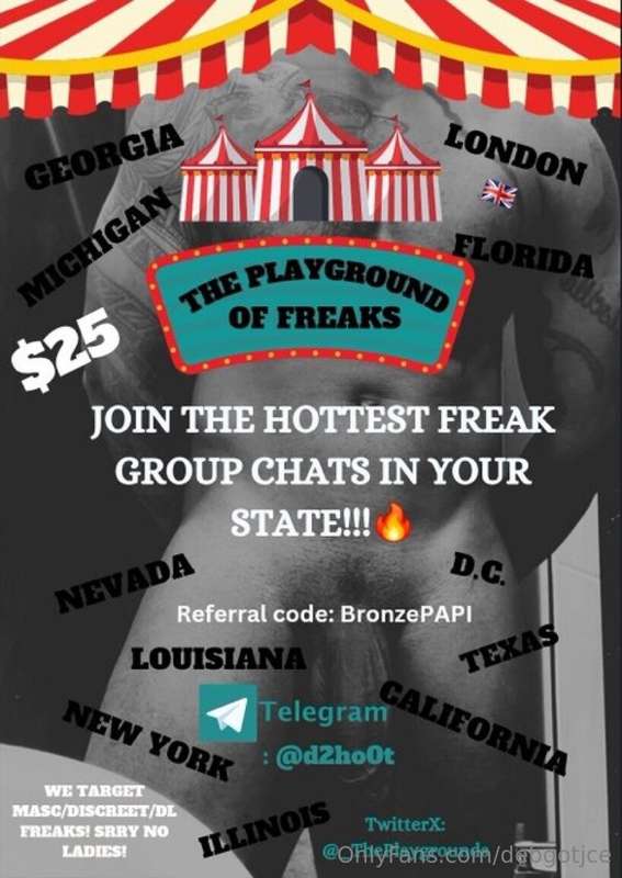🔥 Listen up, FELLAS!🔥@_ThePlaygrounds of Freaks is about to ..