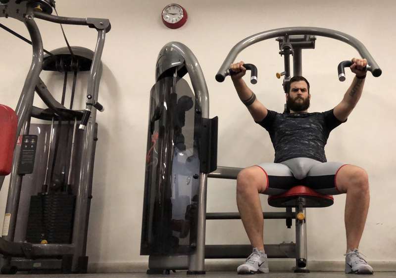 bulging so much today at the gym