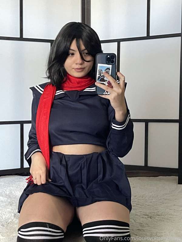 some more mikasa school girl photos mauve i should do a vid ..