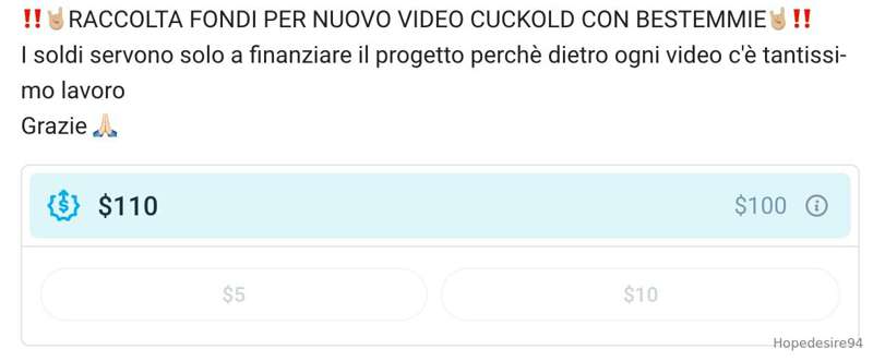 Un grazie a tutti i VERI FANS che hanno contribuito a questa..