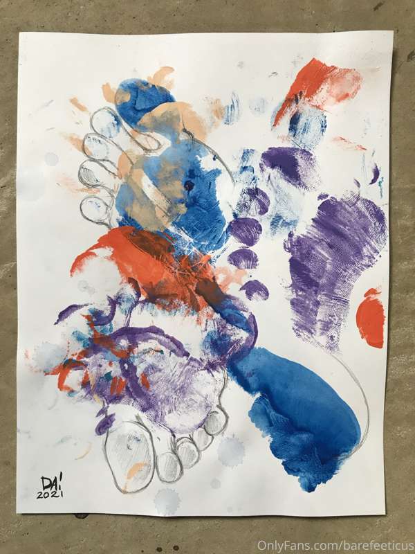 Here is one of the finished artworks that you watched my cre..