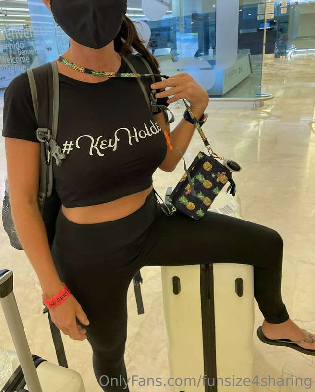 Today is the Day!!...At the Airport heading to LA....Wearing..