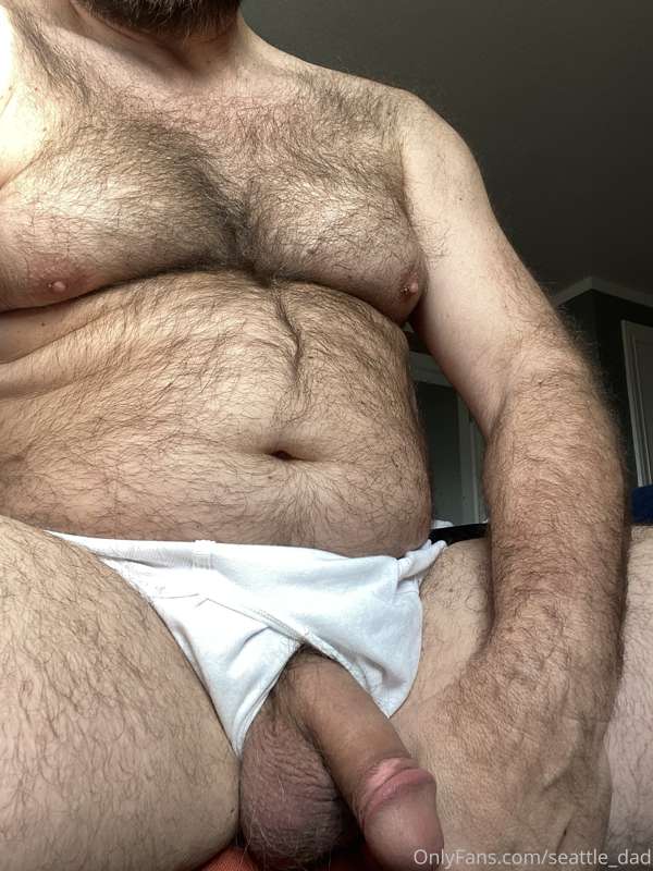 Dad’s just playing around in his briefs.  He loves it when y.. 6