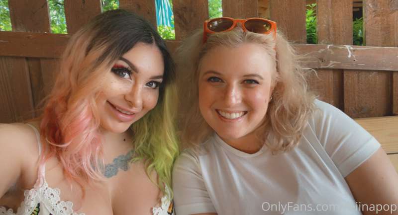 Pool day and hot tub with @thatoneamy31 🥰💕 I’m so full 🥵