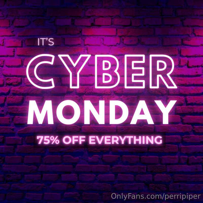 IT’S CYBER MONDAY SOOOO…. 75% OFF EVERYTHING TODAY!!!! 🔥🔥🔥