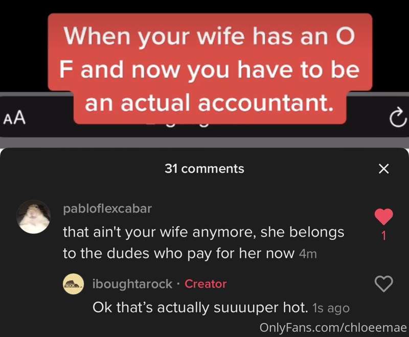Hubby replying to trolls on tiktok.  He loves you guys and g..