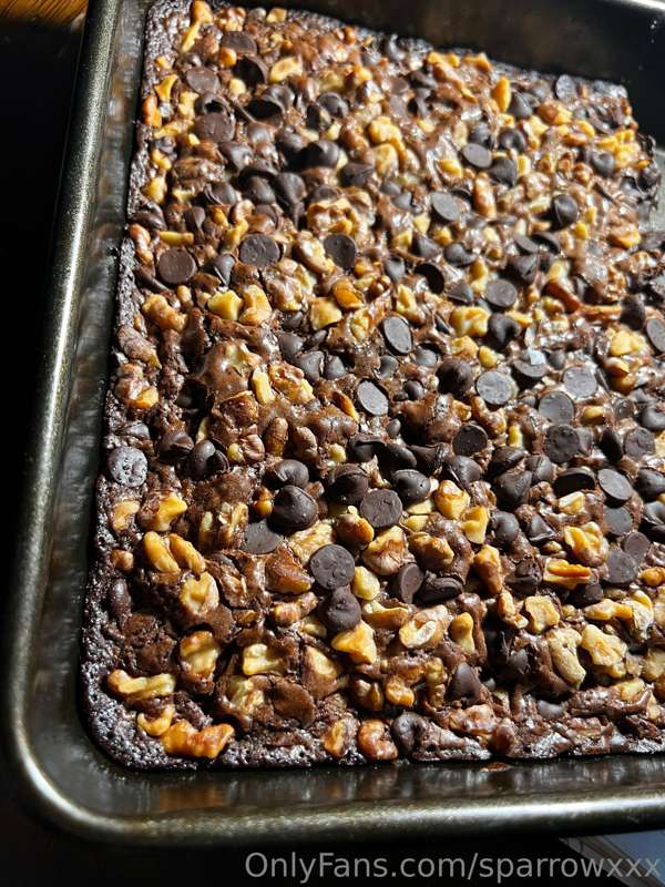 I made brownies and got chocolate on myself so I had to do l..