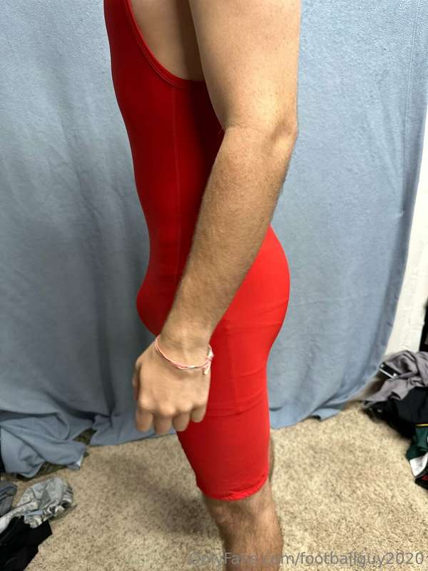 The private in a red wrestling singlet! 10