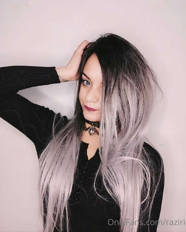 In gray