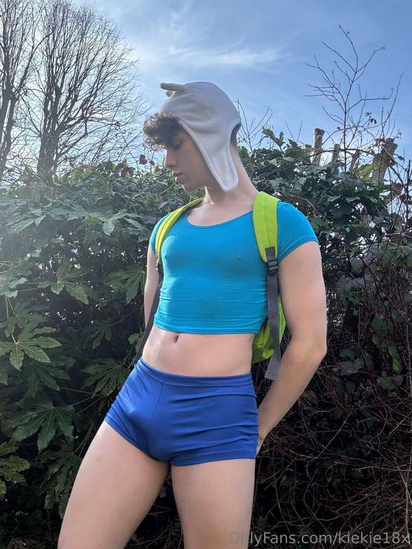 Finn the human from adventure time gone gay! ;)