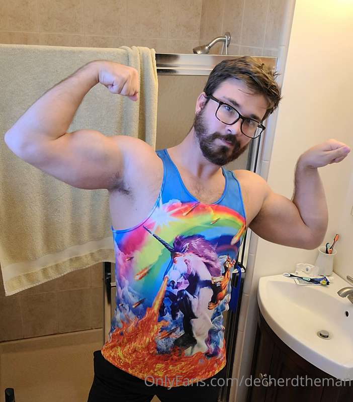 After a hard chest workout