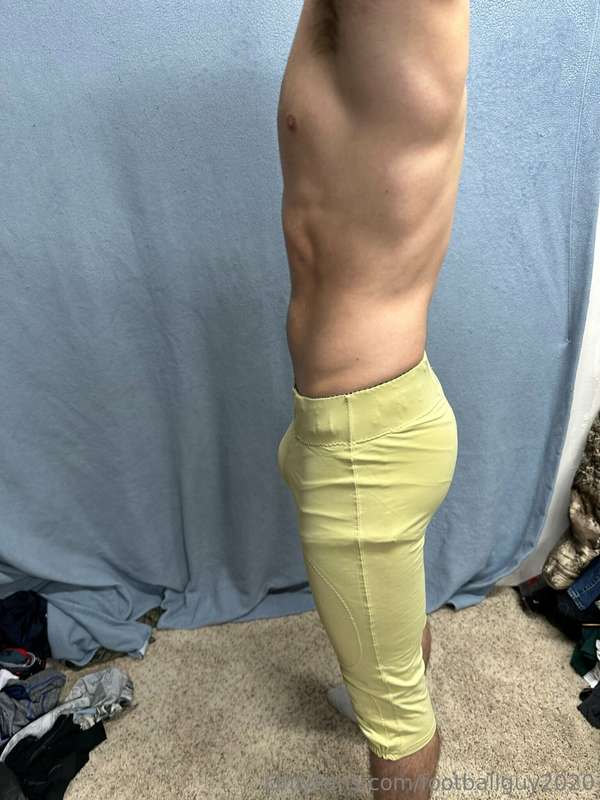 The new private in football gear and a wrestling singlet! 8