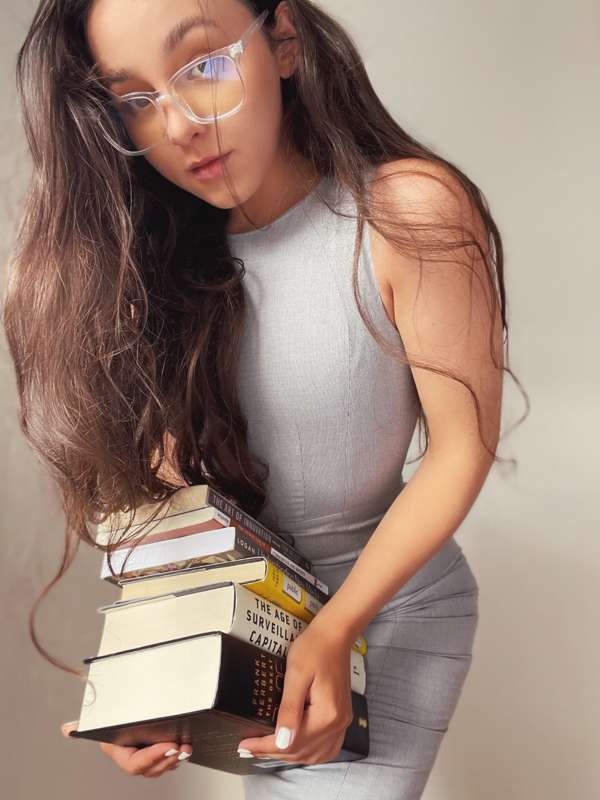 Like this post to make her strip in front of the whole class.. 3