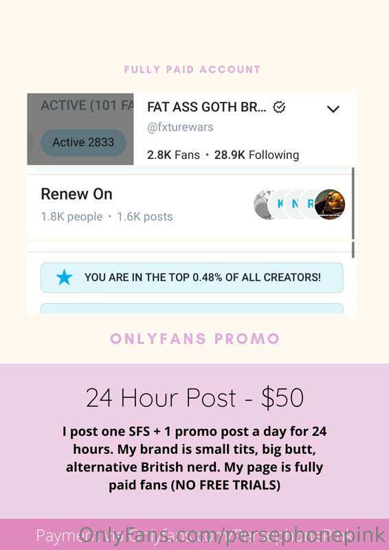 💖 I'm back selling OF promo to other models! 💖

I have a hig..