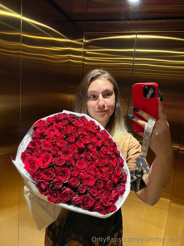 Surrounded by the beauty of fresh roses, feeling like a gard..