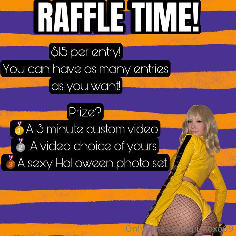 Spooky Season Raffle! $15 per entry and as many entries as y..