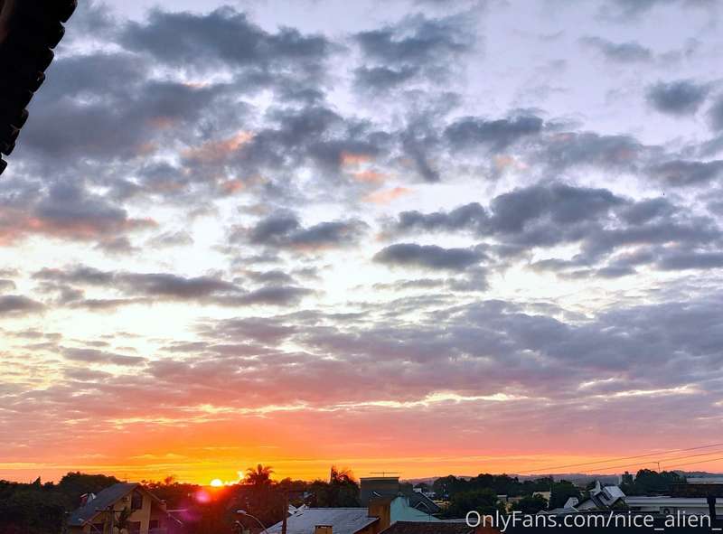 Sunset and clouds