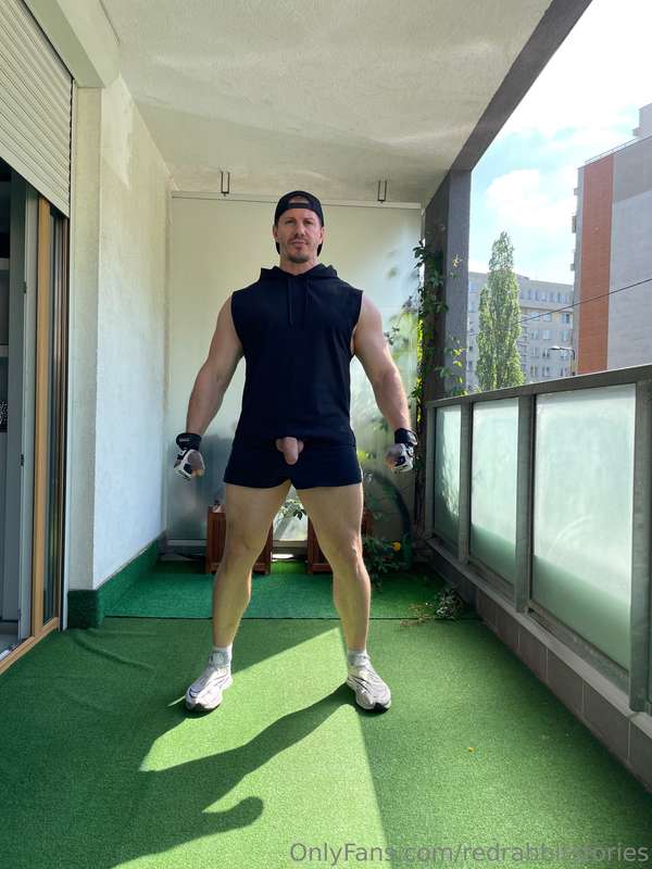 Terrace Workout 15 exclusive XXX pics, long-dong-John in da ..