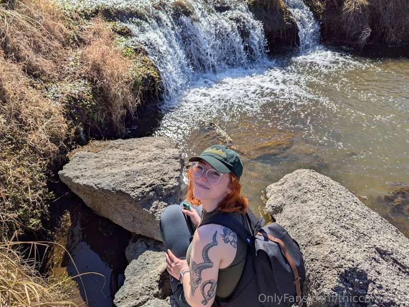 cute hiking girl enjoying nature and missing all of u guys 5