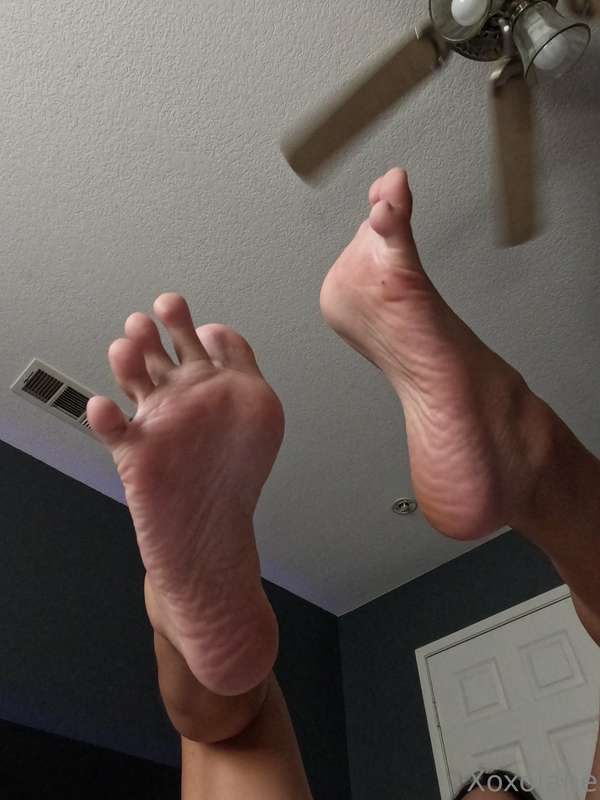 Trying to tempt into giving me an early morning worship 👣 2