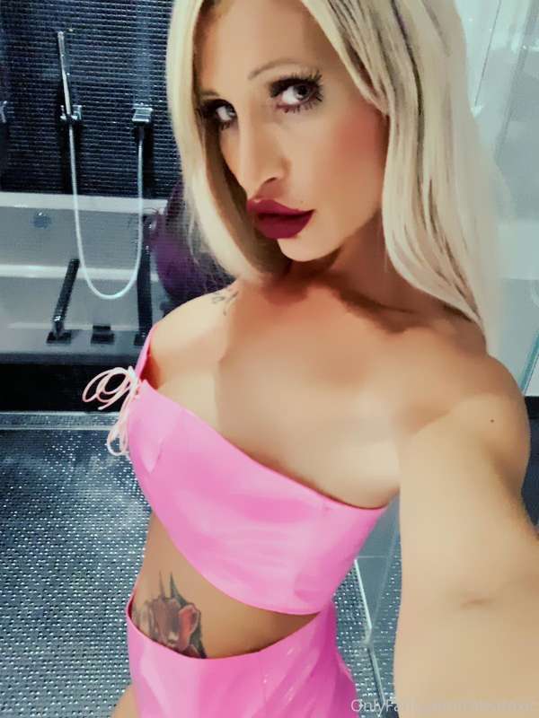 Tonight in friendly pink PVC but you know, appearances are d.. 1