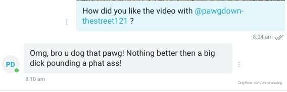 People are really loving the video with me and @pawgdownthes.. 1