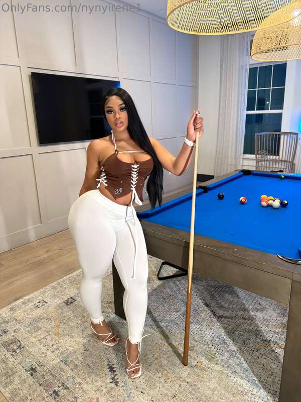 Would you get behind me and help me push the ball in the hol.. 1