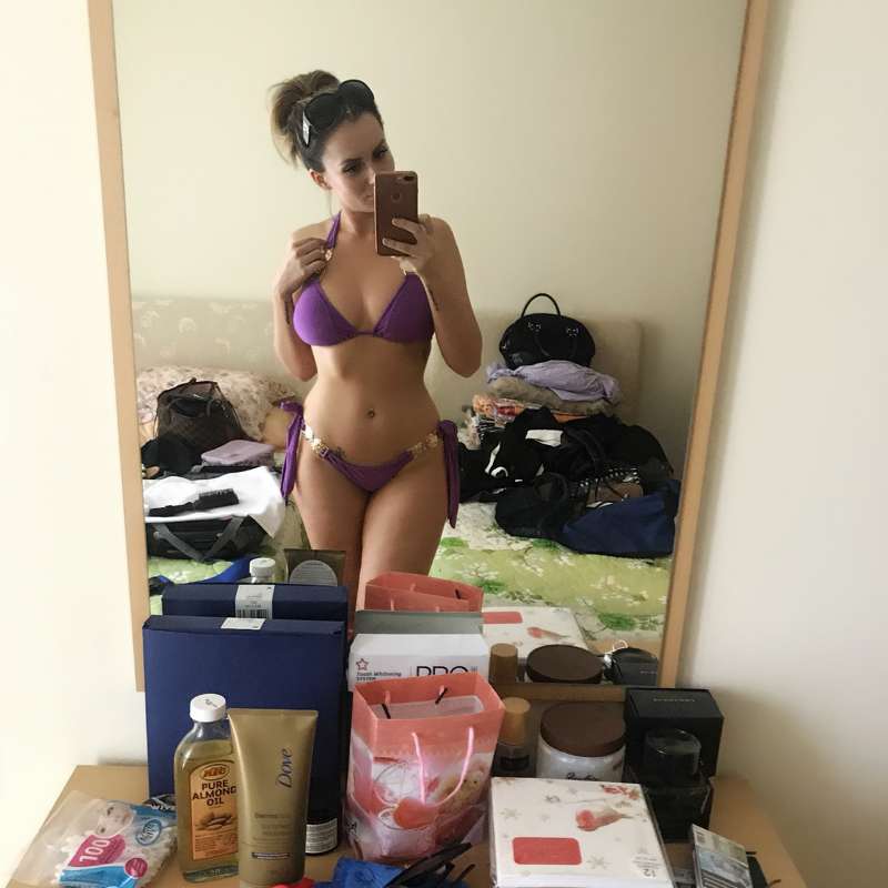 Itsie bitsie purple bikini 😈