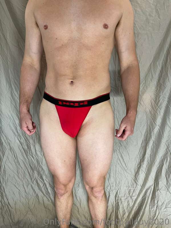 Soldier shows off his hot muscular body in a thong and jock!.. 9