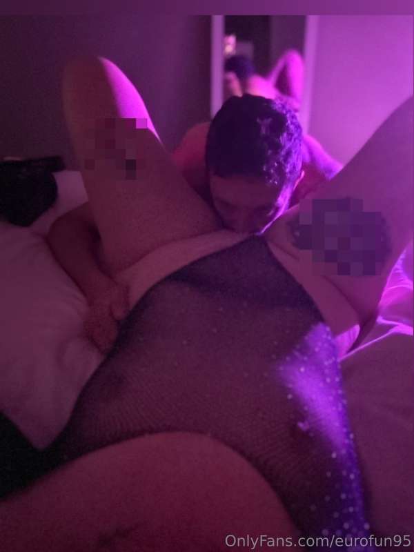 😈 making sure he is getting his dessert 😈