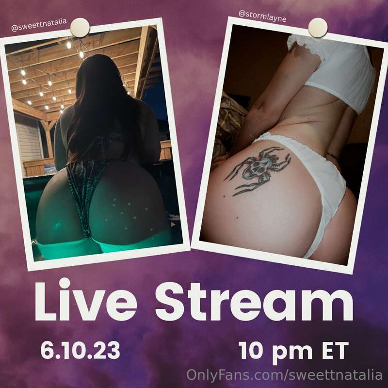 Tune in for another live stream with @stormlayne this Saturd..