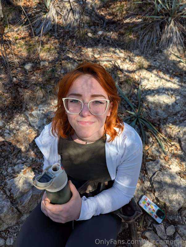 cute hiking girl enjoying nature and missing all of u guys 1